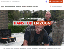 Tablet Screenshot of hanstop.nl